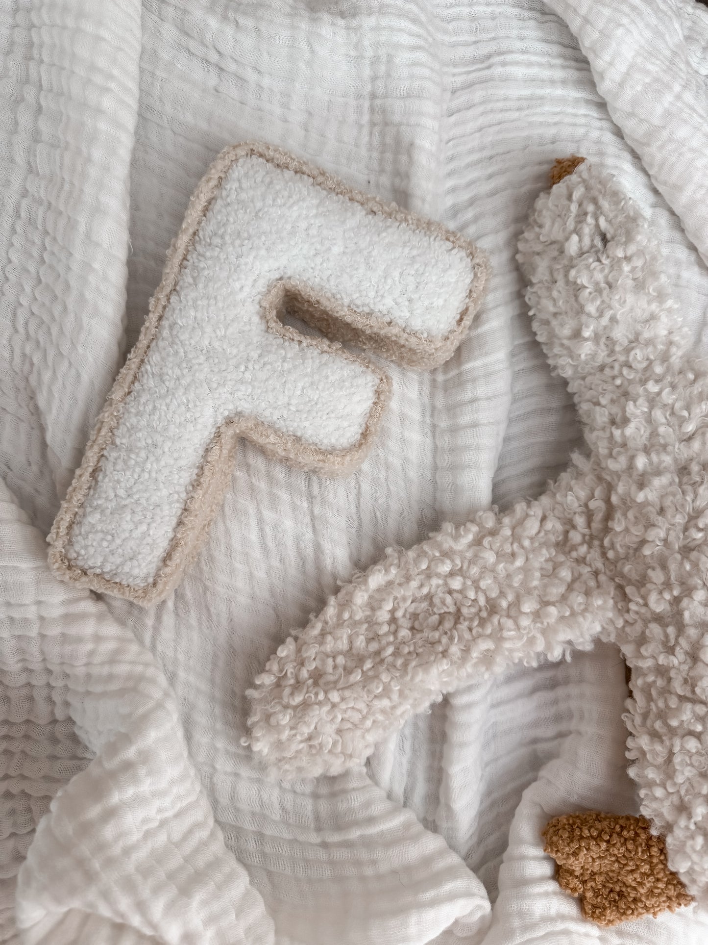 Teddy Fabric Letters